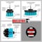 Drillstuff Cleaning Supplies - Swimming Pool - Scrub Brush - Pool - Hot Tub - Spa U-S-42O-QC-DS - alternate 5